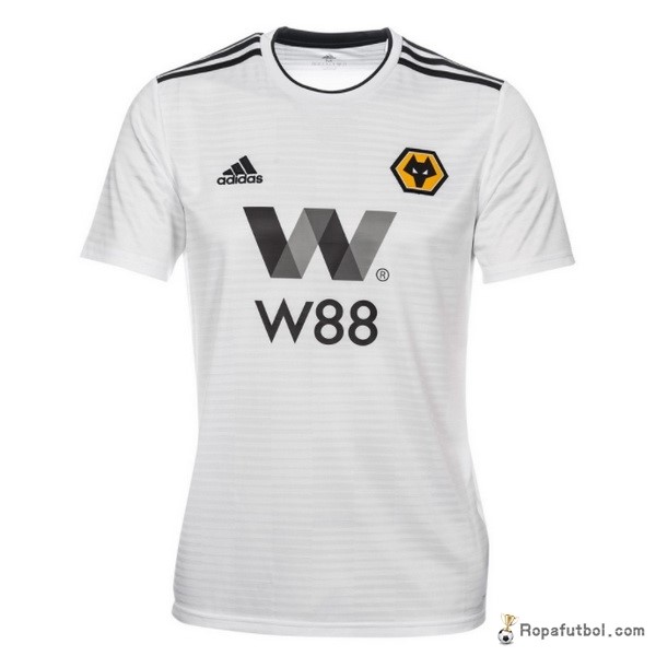 Camiseta Wolves Replica Segunda Ropa 2018/19 Blanco